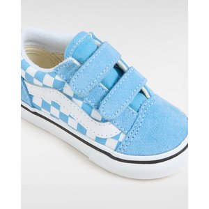 Βρεφικά Παπούτσια Vans Old Skool για Αγόρια Blue Checkerboard (Μεγέθη 20-26)