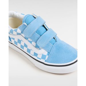 Παιδικά Παπούτσια Vans Old Skool για Αγόρια Blue Checkerboard (Μεγέθη 27-34)