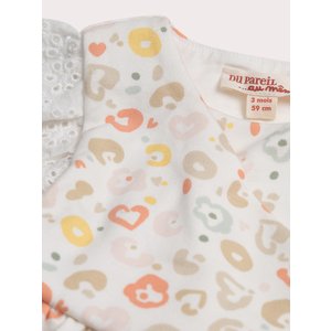 Βρεφικό Φόρεμα για Κορίτσια Leopard Heart