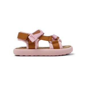 Παιδικά Σανδάλια Camper Pelotas Flota για Κορίτσια Pink/Brown (Μεγέθη 26-35)