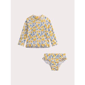 Σετ Βρεφικό Μαγιό και Αντιηλιακή Μπλούζα για Κορίτσια Lemon Print