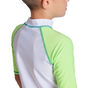 Παιδική Αντηλιακή UV Μπλούζα Arena Rash Vest για Αγόρια White/Lime