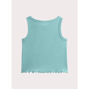 Παιδική Μπλούζα για Κορίτσια Turquoise Ribbed