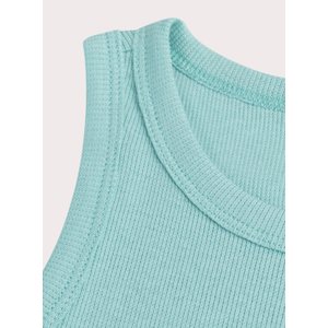 Παιδική Μπλούζα για Κορίτσια Turquoise Ribbed
