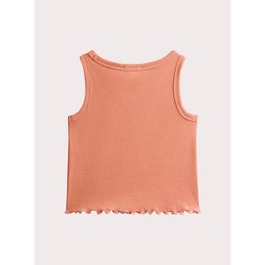 Παιδική Μπλούζα για Κορίτσια Orange Ribbed