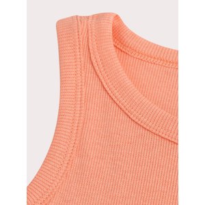 Παιδική Μπλούζα για Κορίτσια Orange Ribbed