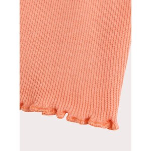Παιδική Μπλούζα για Κορίτσια Orange Ribbed