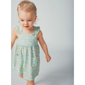Βρεφικό Φόρεμα για Κορίτσια Flowered Green