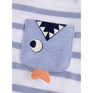 Βρεφική Μπλούζα για Αγόρια Stripped Blue Fish