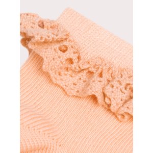 Βρεφικές Κάλτσες για Κορίτσια Peach Ruffles