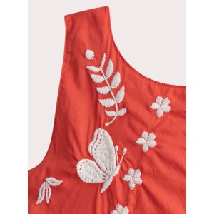 Παιδικό Φόρεμα για Κορίτσια Orange Embroidery