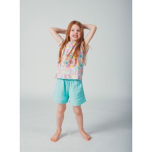 Παιδικό Σορτς για Κορίτσια Flowy Turquoise