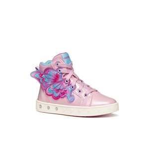Παιδικά Παπούτσια Geox Skylin για Κορίτσια Pink Wings (Μεγέθη 25-32)