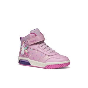 Παιδικά Παπούτσια Geox Inek για Κορίτσια Pink Unicorn (Μεγέθη 25-32)