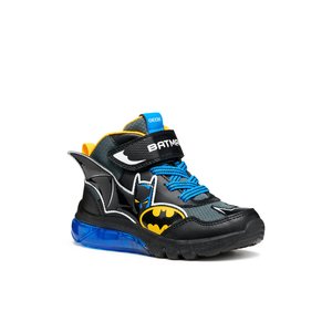 Παιδικά Παπούτσια Geox Ciberdron για Αγόρια Black Batman (Μεγέθη 26-32)