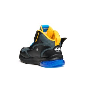 Παιδικά Παπούτσια Geox Ciberdron για Αγόρια Black Batman (Μεγέθη 26-32)