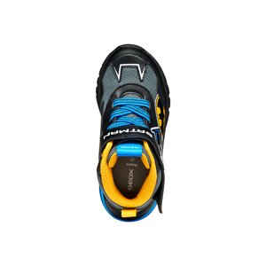 Παιδικά Παπούτσια Geox Ciberdron για Αγόρια Black Batman (Μεγέθη 26-32)