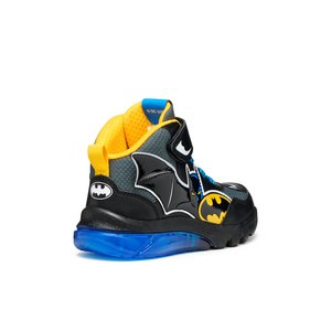 Παιδικά Παπούτσια Geox Ciberdron για Αγόρια Black Batman (Μεγέθη 26-32)