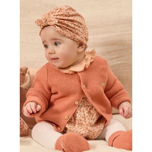 Βρεφική Ζακέτα για Κορίτσια Orange/Pink Owl