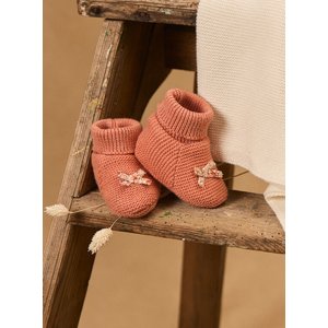 Βρεφικά Παπούτσια Αγκαλιάς για Κορίτσια Floral Bows