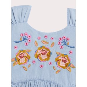 Παιδικό Φόρεμα για Κορίτσια Light Denim Garden