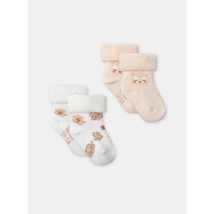 Σετ Βρεφικές Κάλτσες για Κορίτσια Fuzzy Cute 2 τμχ