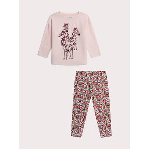 Σετ Παιδικές Πιτζάμες για Κορίτσια Flower Zebras