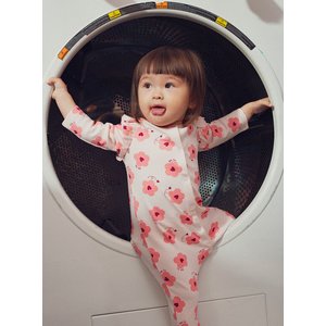 Βρεφική Ολόσωμη Πιτζάμα για Κορίτσια Flower Hearts