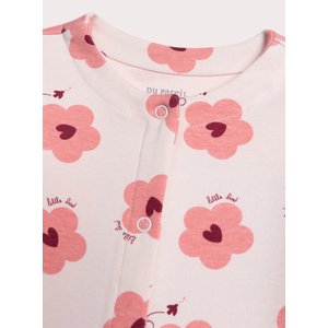Βρεφική Ολόσωμη Πιτζάμα για Κορίτσια Flower Hearts