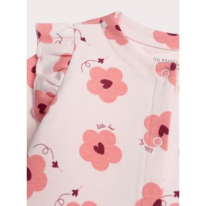 Βρεφική Ολόσωμη Πιτζάμα για Κορίτσια Flower Hearts