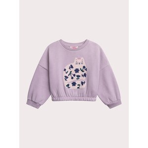 Παιδικό Φούτερ για Κορίτσια Lilac Kitten