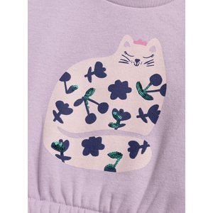 Παιδικό Φούτερ για Κορίτσια Lilac Kitten