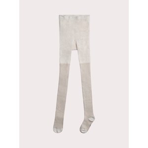 Παιδικό Καλσόν για Κορίτσια Beige Ribbed
