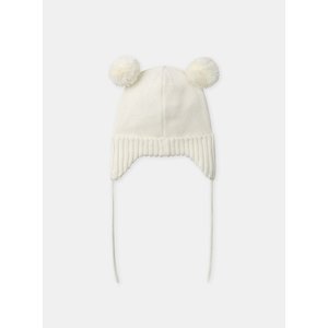 Βρεφικός Σκούφος για Κορίτσια Cute Creme