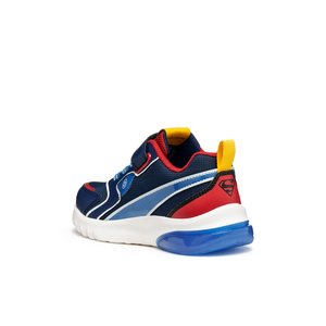 Παιδικά Παπούτσια Geox Ciberdron για Αγόρια Superman Low Blue (Μεγέθη 25-33)