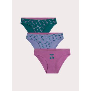 Σετ Παιδικά Εσώρουχα για Κορίτσια Dark Cherries 3 τμχ