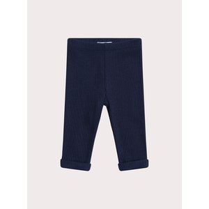 Βρεφικό Κολάν για Κορίτσια Navy Ribbed