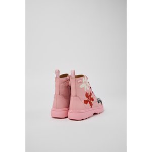 Παιδικά Μποτάκια Camper Twins για Κορίτσια Pink Flowers (Μεγέθη 26-33)