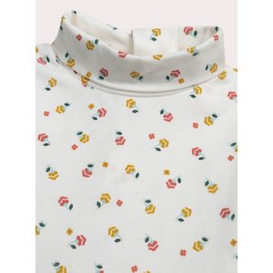 Βρεφική Μπλούζα για Κορίτσια High-Neck Floral