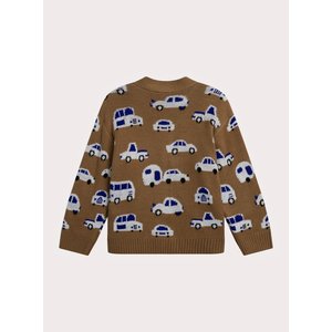 Παιδική Ζακέτα για Αγόρια Brown Cars