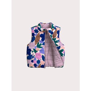 Παιδικό Αμάνικο Μπουφάν για Κορίτσια Lilac Floral - 2 σε 1