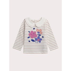 Βρεφική Μπλούζα για Κορίτσια Striped Bouquet