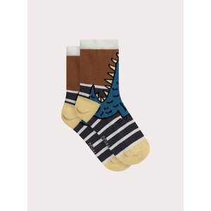 Παιδικές Κάλτσες για Αγόρια Brown Dinosaur