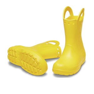 Παιδικές Γαλότσες Crocs Handle Rain K-Yellow (Μεγέθη 22-28)