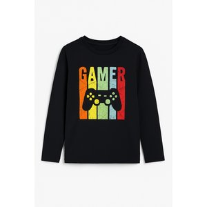 Παιδική Μπλούζα για Αγόρια Black Gamer