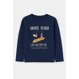 Παιδική Μπλούζα για Αγόρια White Skate