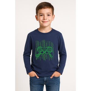 Παιδική Μπλούζα για Αγόρια Navy Joystick