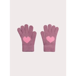 Παιδικά Γάντια για Κορίτσια Purple Hearts