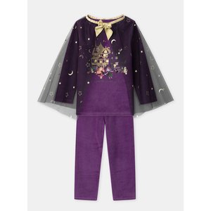 Σετ Παιδικές Πιτζάμες για Κορίτσια Purple Halloween