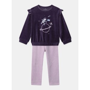 Σετ Παιδικές Πιτζάμες για Κορίτσια Velour Astronaut